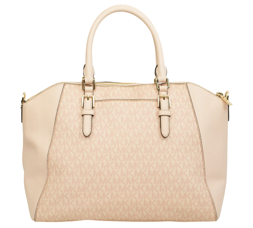 Pink Ciara Large Top Zip Satchel