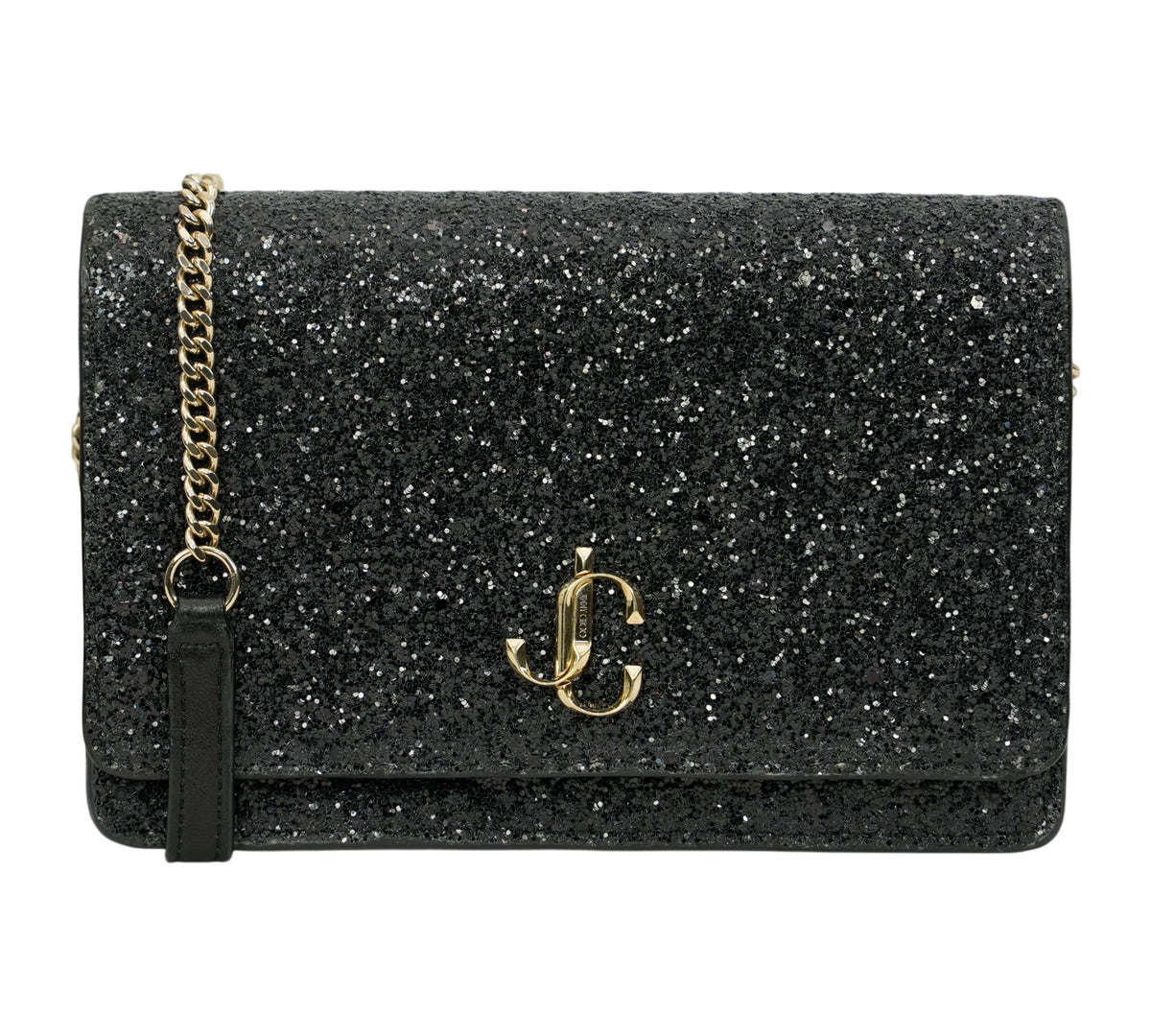 Jimmy Choo Palace Coarse Glitter Crossbody Bag