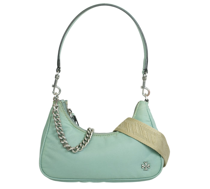 Blue Celadon Mercer Nylon Small Shoulder Bag