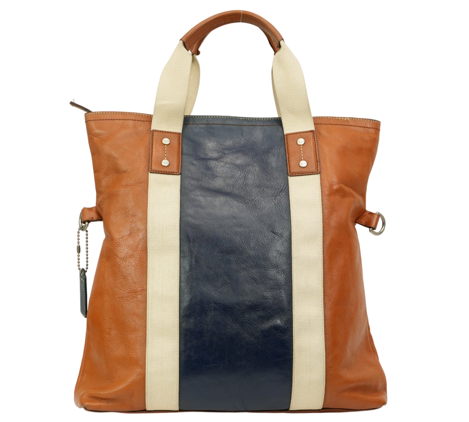Coach Bleecker Legacy Colorblock Striped Weekend Tote