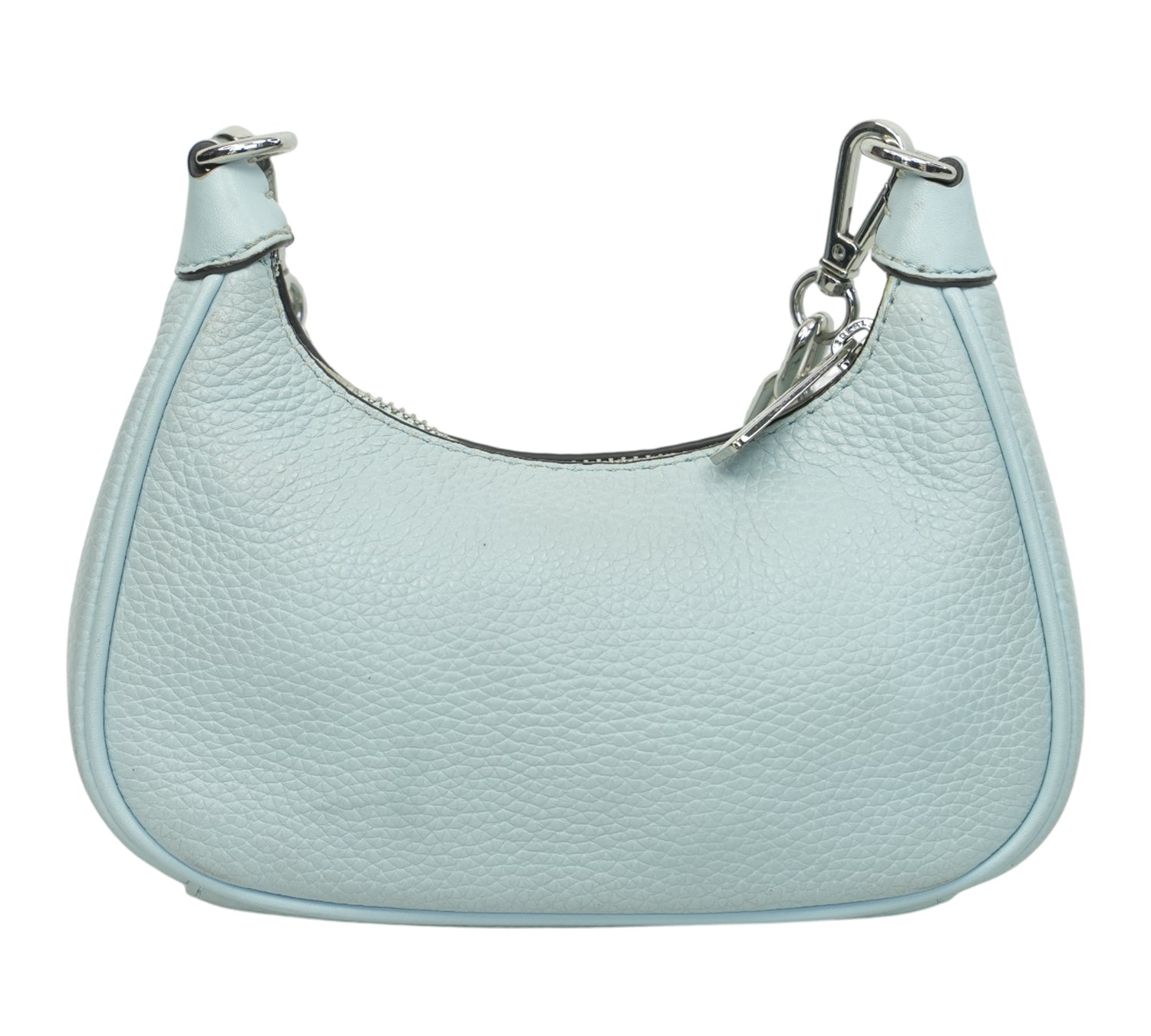 Pale Blue Cora Mini Zip Pouchette