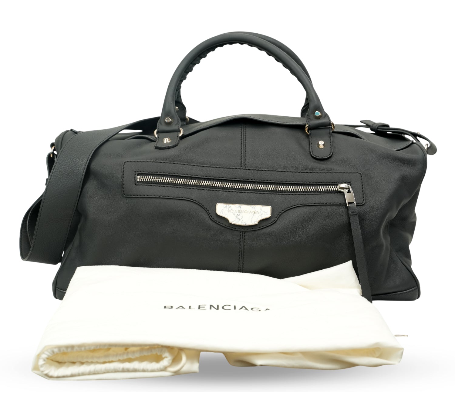 Balenciaga  Black Squash Boston Bag