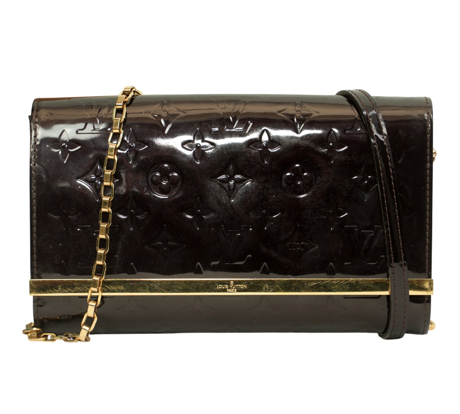 Amarante Monogram Vernis Ana Clutch