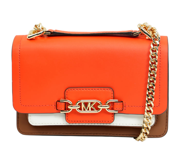 Heather Extra-Small Colorblock Leather Crossbody Bag