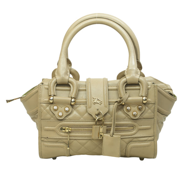 Quilted Leather Small Manor Bag