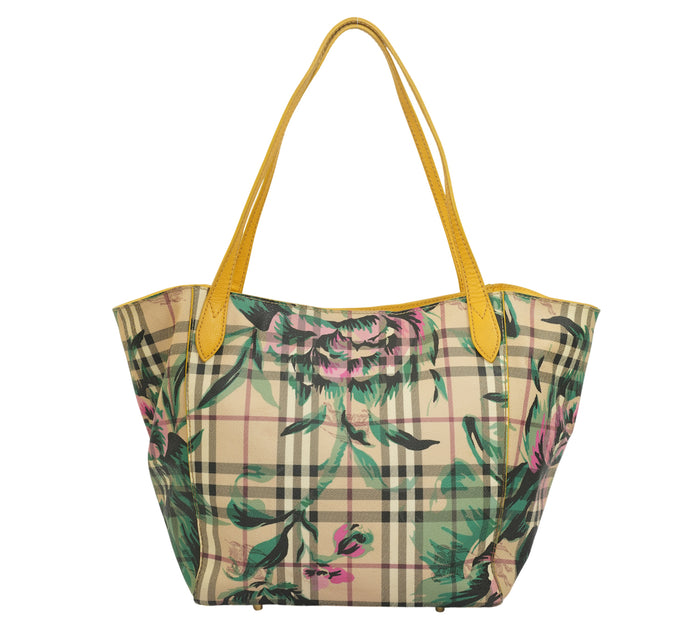 Haymarket Check Peony Rose Small Canterbury Tote Bag