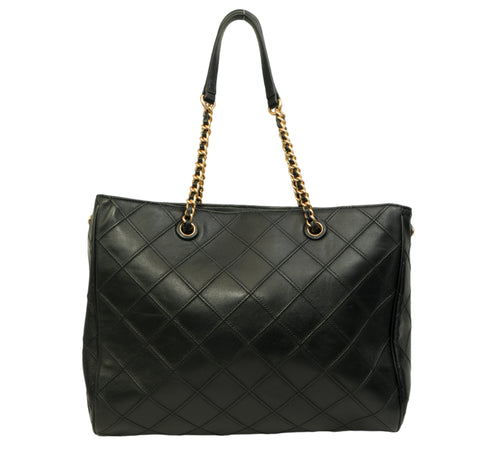 Black Fleming Soft Chain Large Tote