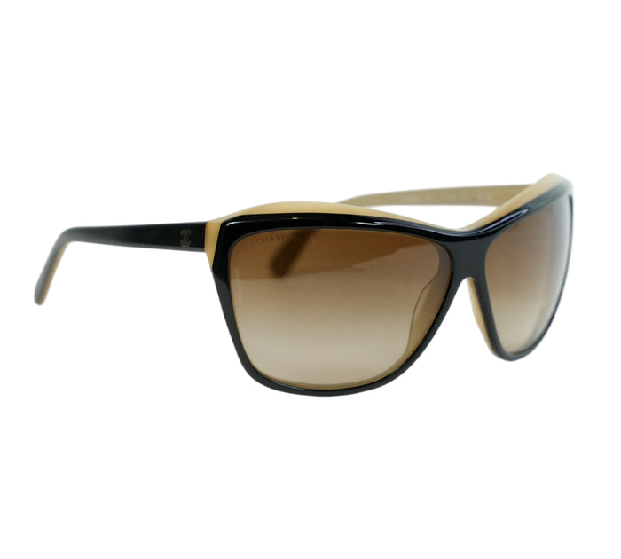 Two-Tone Oversized Sunglasses