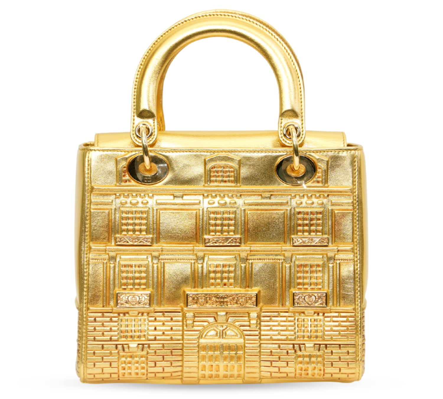 Gold Lady Dior Art Limited Edition Penny Slinger Bag