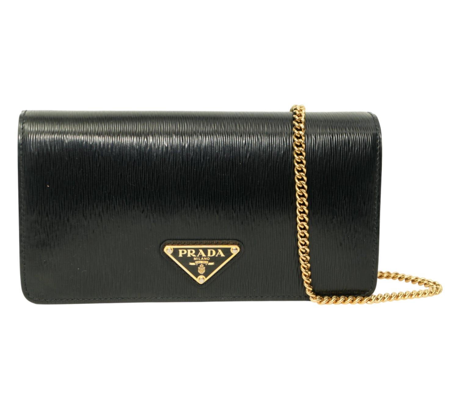 Vitello Move Leather Wallet On Chain Crossbody Bag