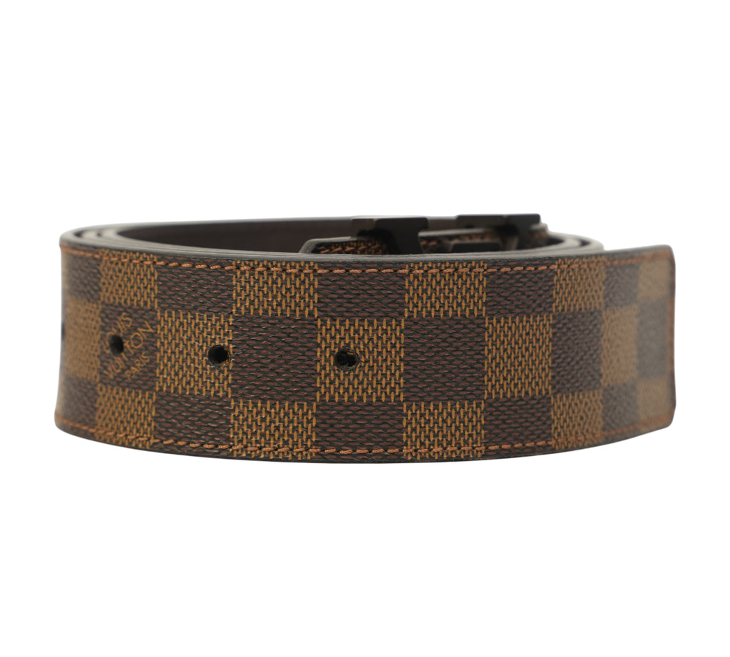 LV Initiales Damier Ebene Belt Size 90 - Cm