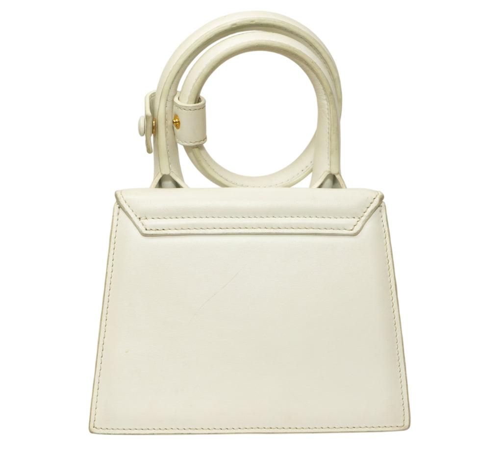 White Le Chiquito Noeud Bag