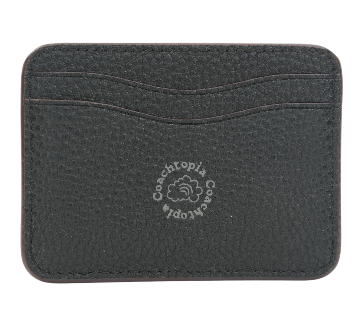 Black Coachtopia Black Wavy Card Case