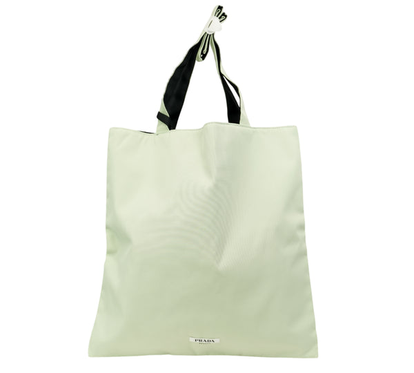 Reversible Nylon Tote Bag With Removable Pouch