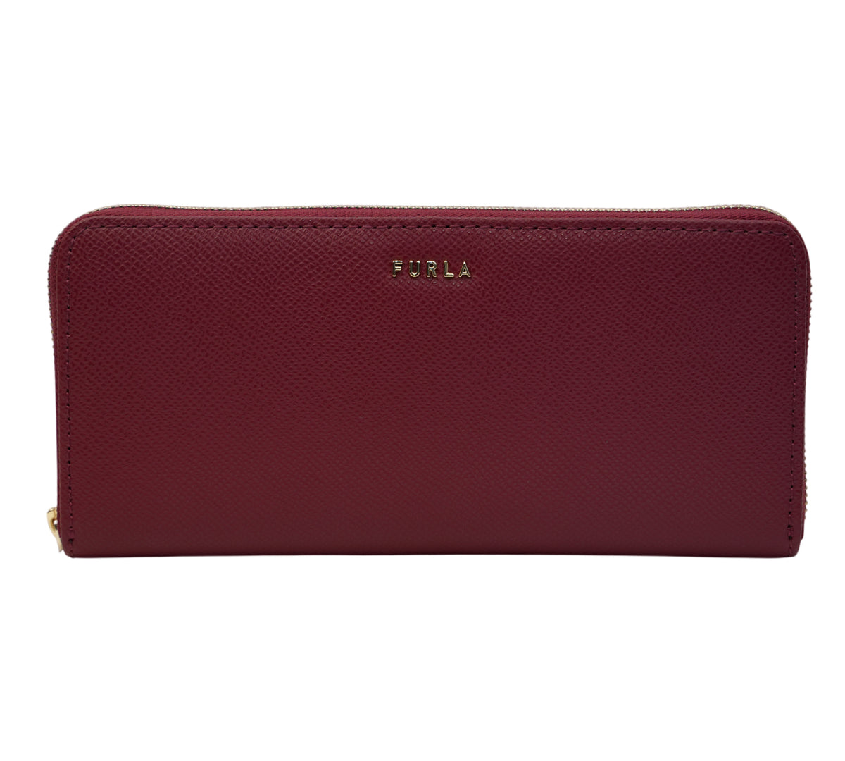 Furla   Cherry Red Babylon Zip Around Wallet