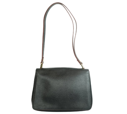 Black Le Pliage Héritage Saffiano Leather Shoulder Bag