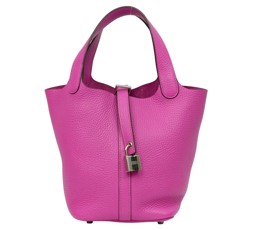 Pink Picotin Lock 18 Bag
