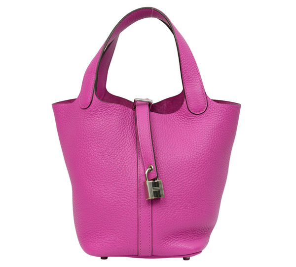 Pink Picotin Lock 18 Bag