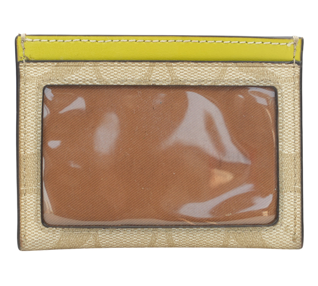 Light Citron Slim ID Card Case
