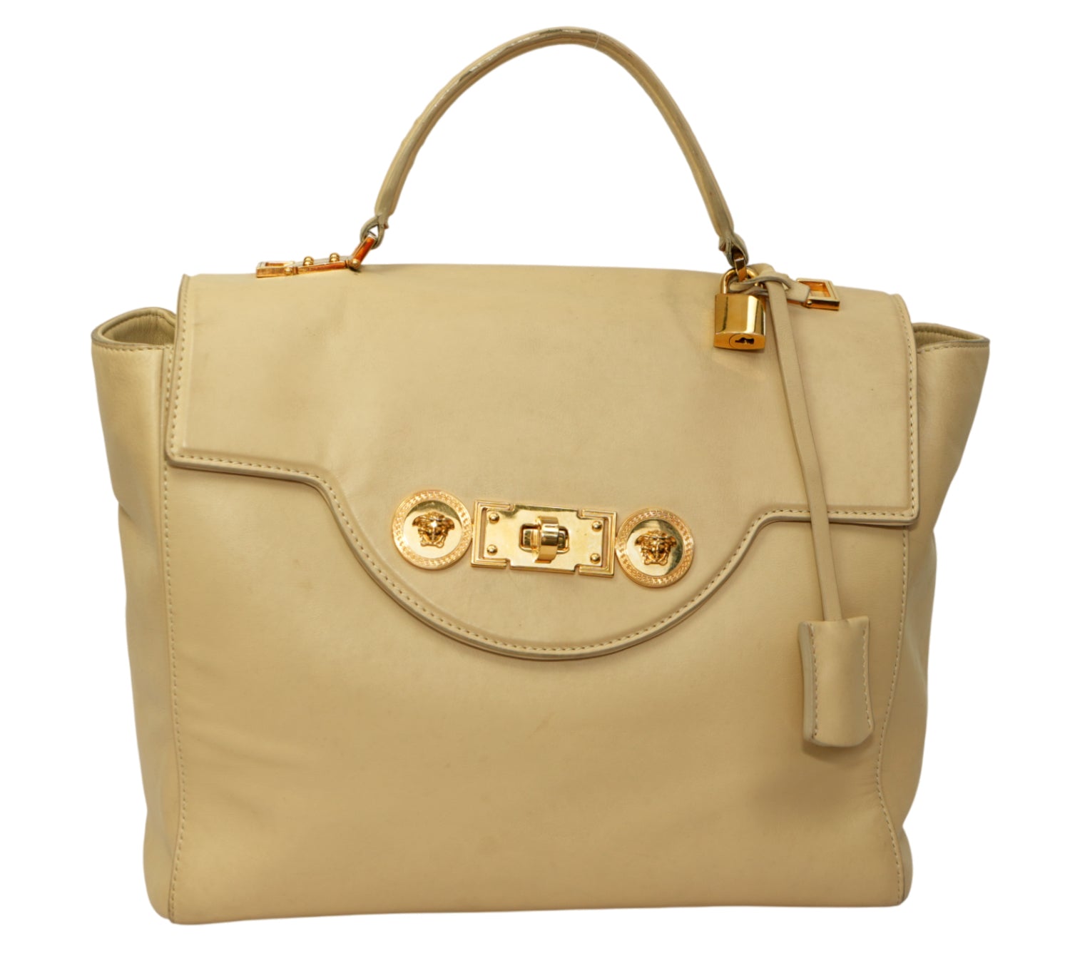 Tribute Icon Medusa Leather Top Handle Bag