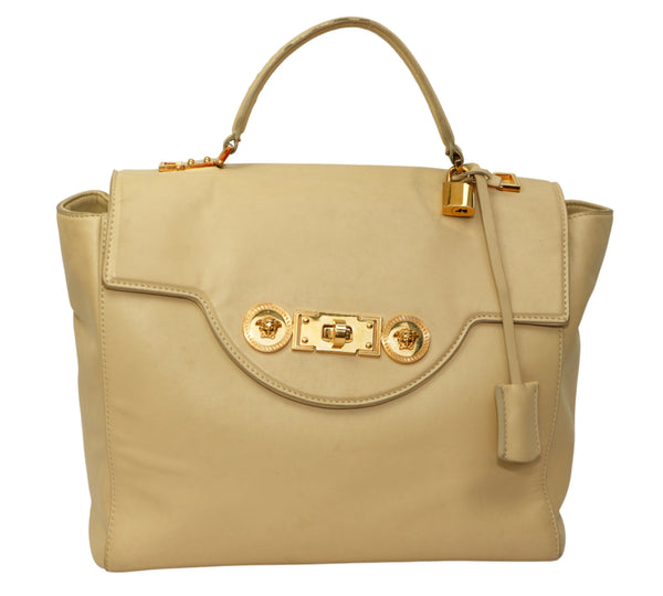 Tribute Icon Medusa Leather Top Handle Bag