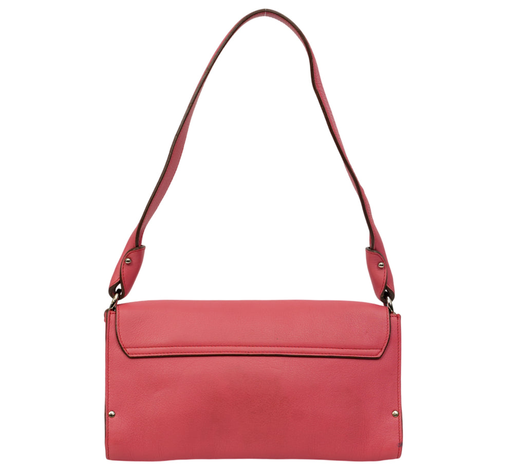 Pink Leather Shoulder Bag