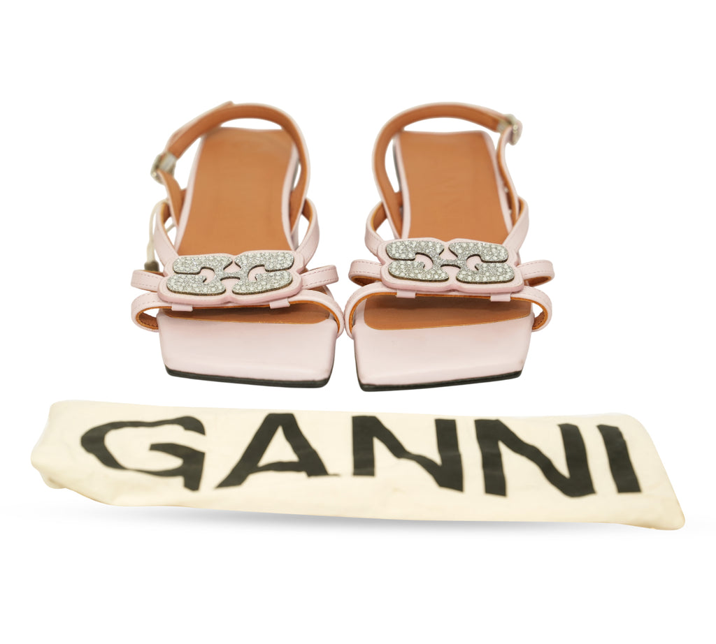 Butterfly Strass Heeled Sandals Size 37 - Eur