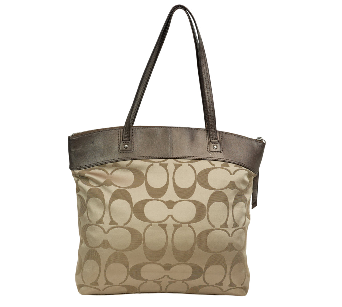Coach Laura Signature Large Logo Tote Bag