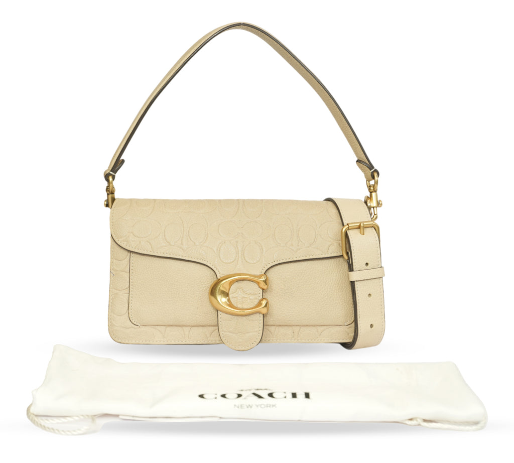Ivory Signature Leather Tabby Shoulder Bag