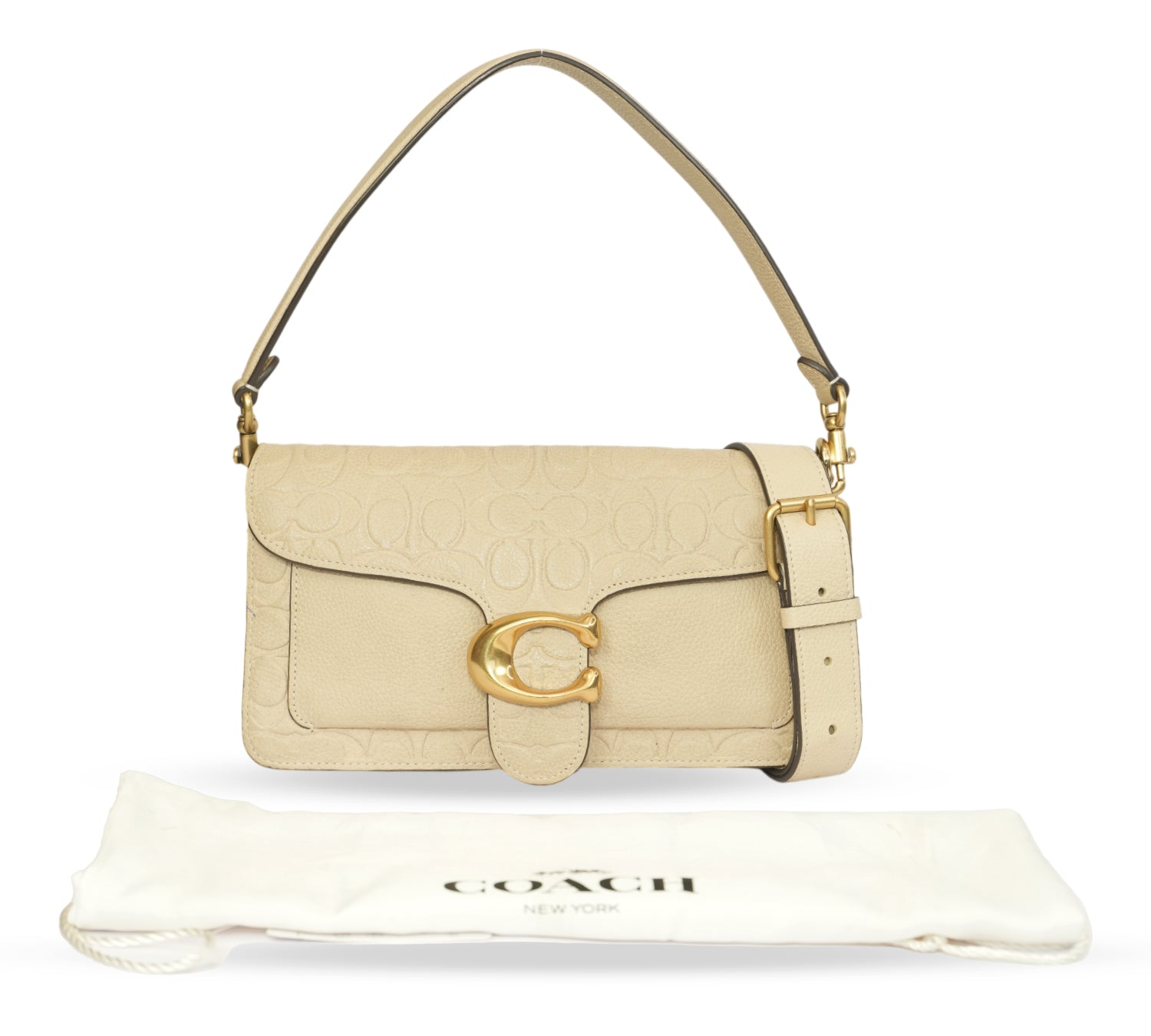Ivory Signature Leather Tabby Shoulder Bag