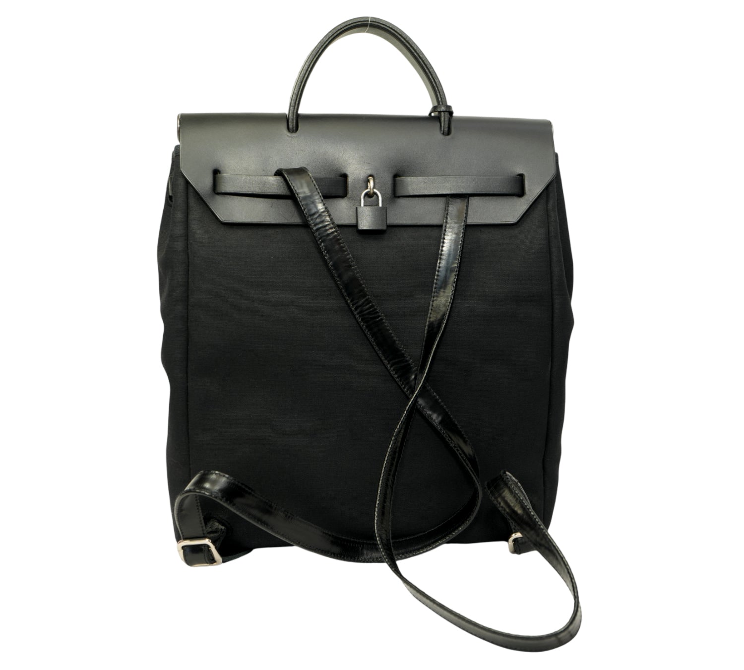 Herbag à Dos Zip Retourné Noir Backpack