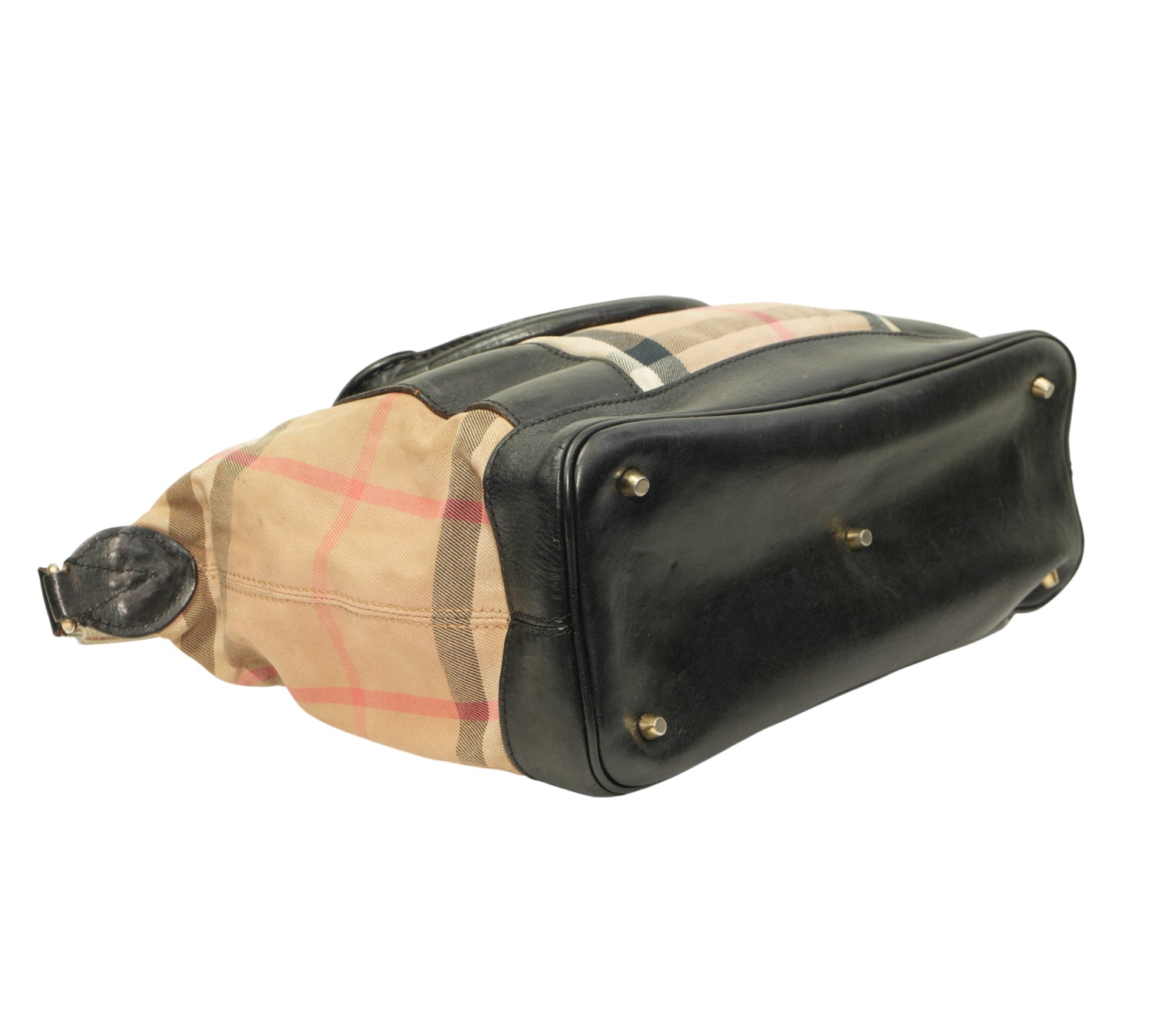 Burberry  House Check Canvas & Leather Bridle Lynher Tote