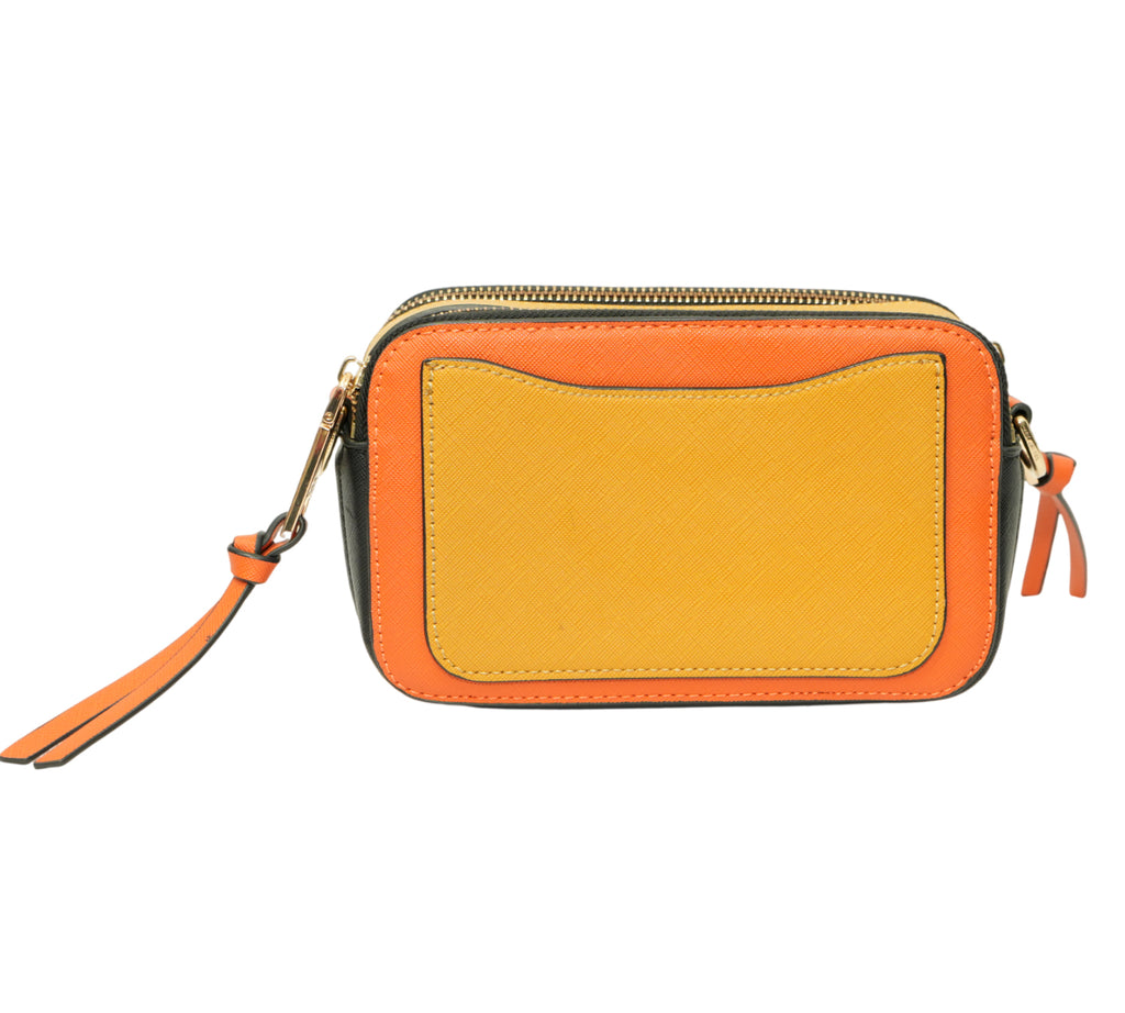 Electric Orange Snapshot Crossbody Bag
