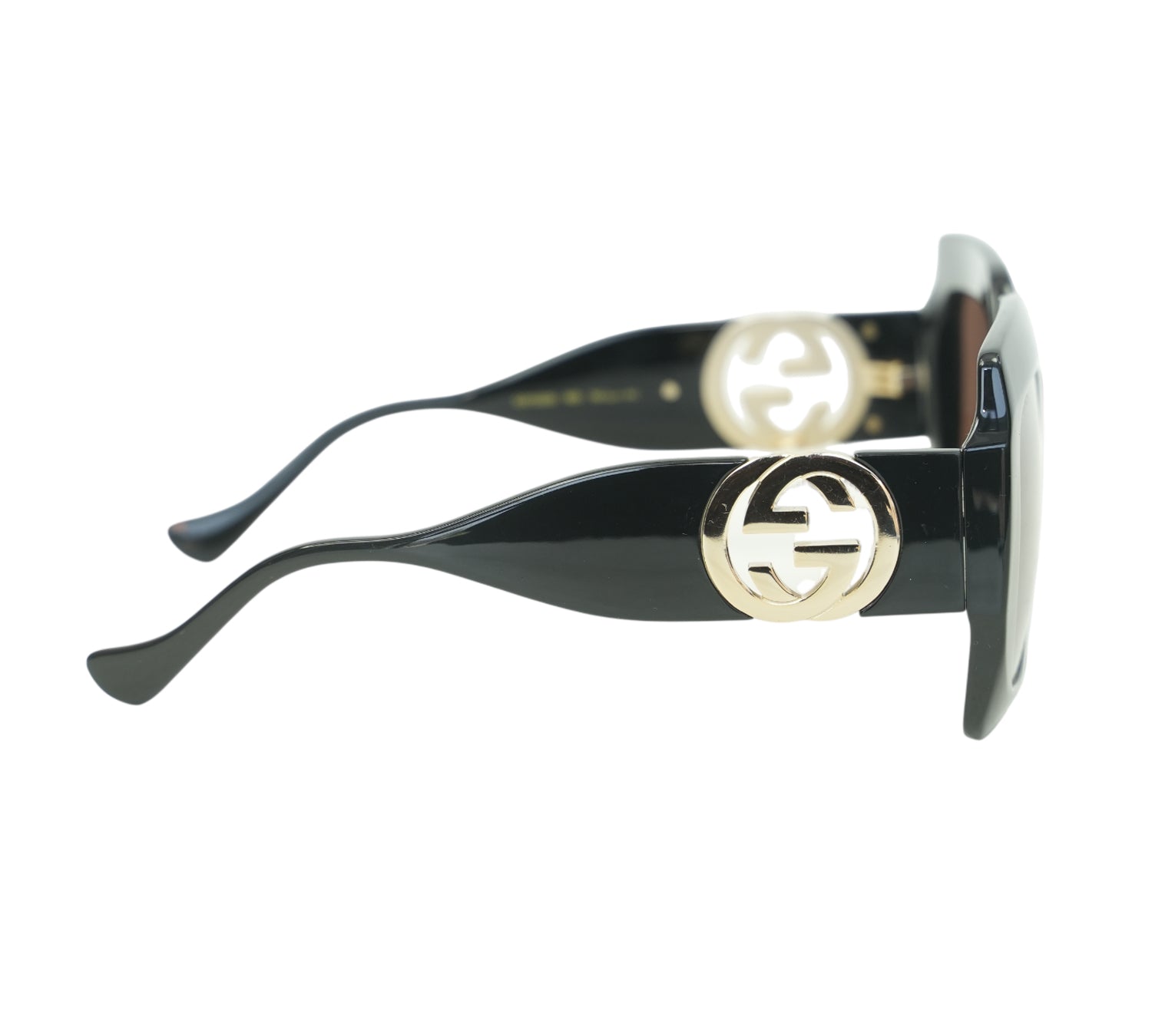 Black Oversized Geometric Sunglasses