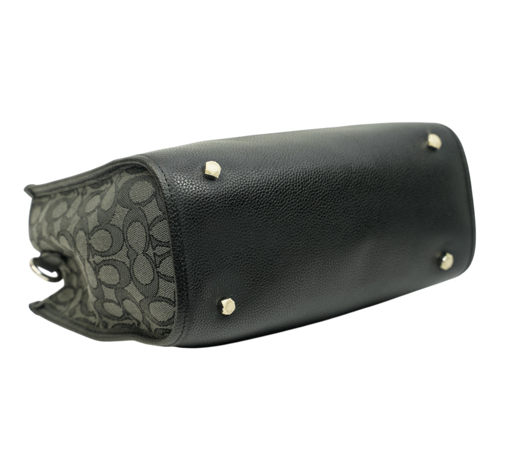 Black/Smoke Signature Jacquard Dempsey Carryall Bag