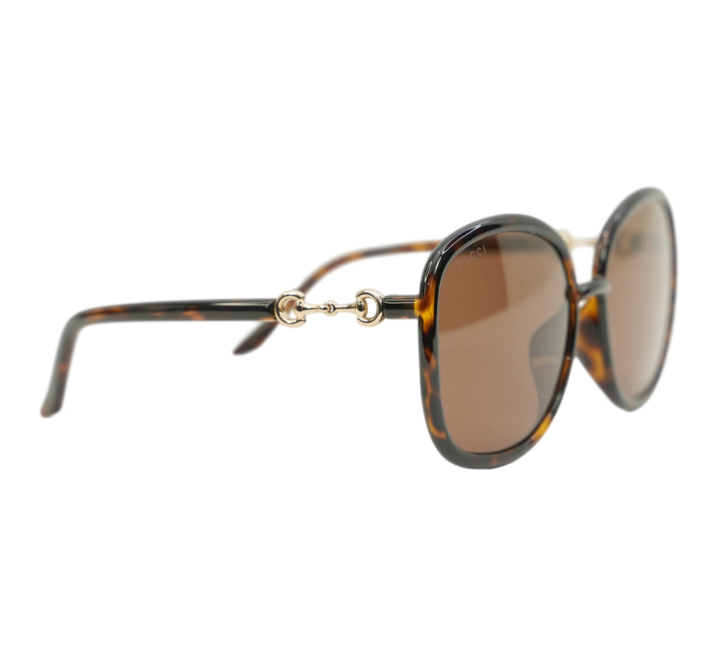 Horsebit Square-Frame Sunglasses
