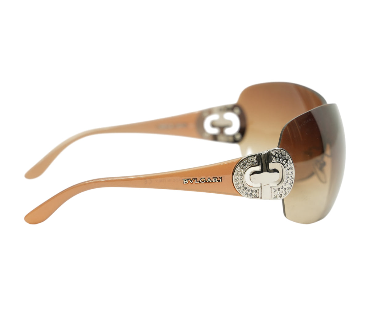 Bvlgari  Parentesi Rimless Shield Sunglasses