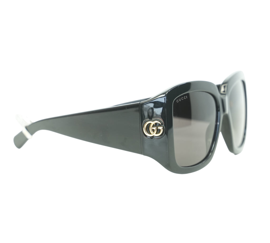 Black Square Wrap Sunglasses