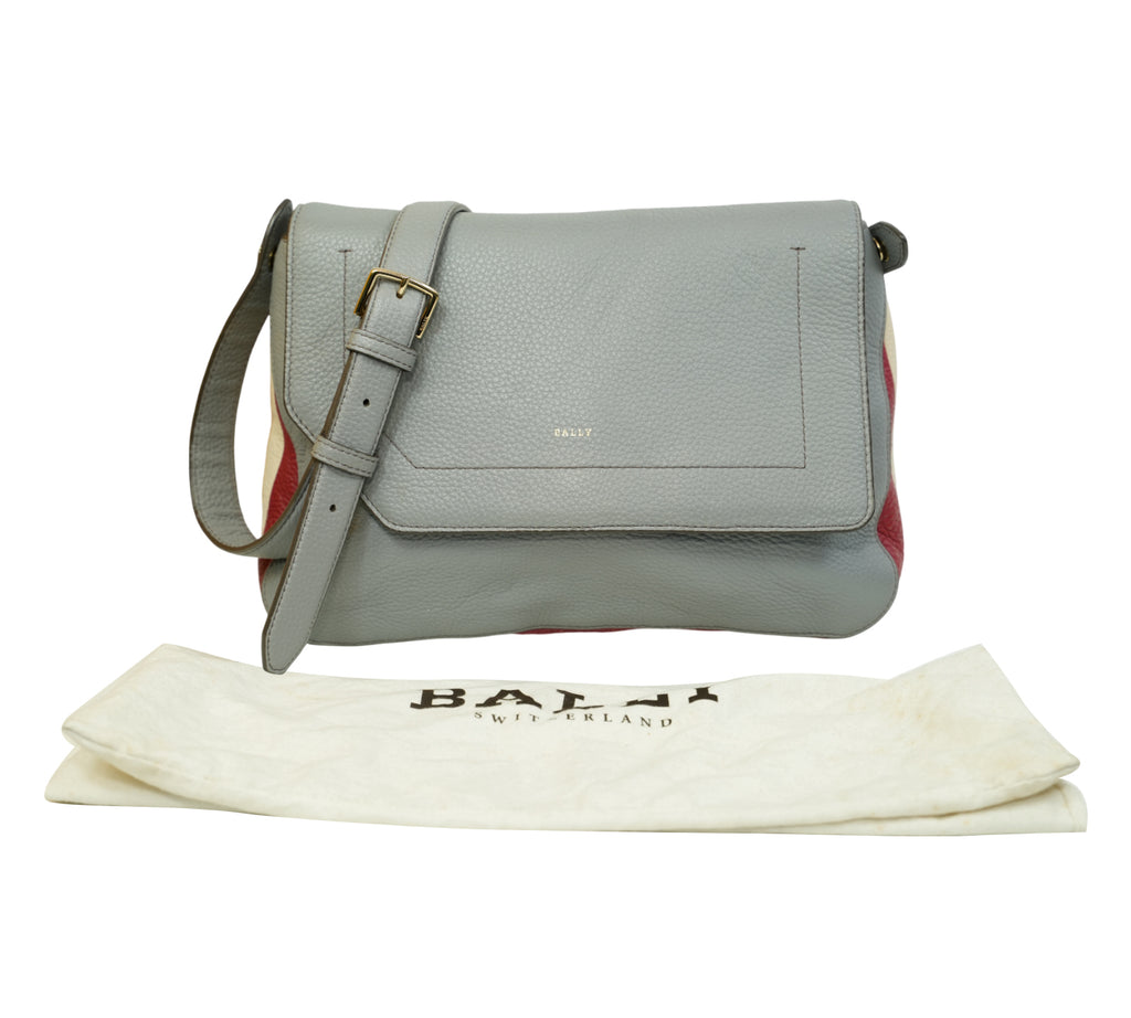 Binder Striped Leather Messenger Bag
