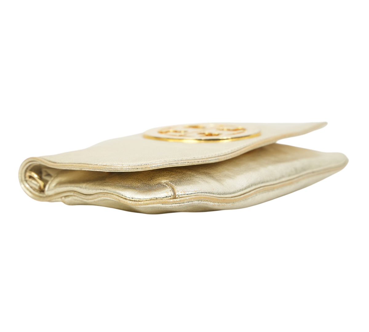 Tory Burch  Reva Metallic Leather Shoulder Bag