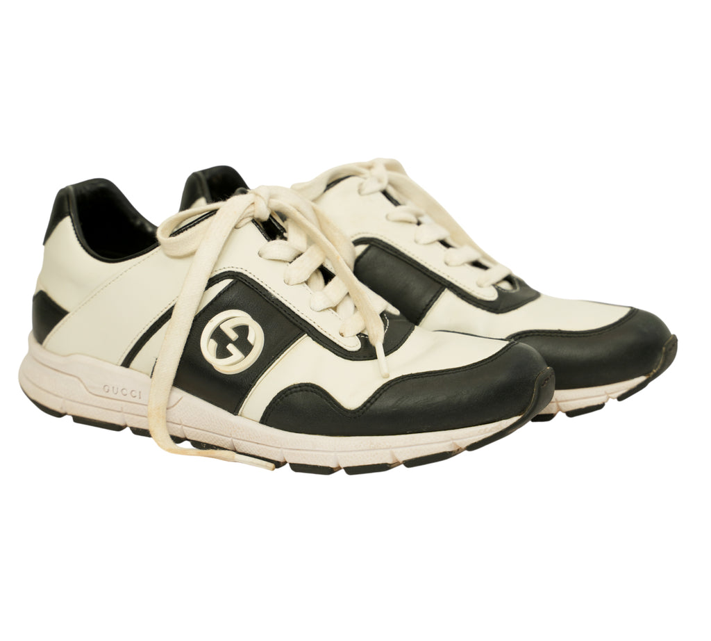 Calfskin Interlocking G Runner Sneaker Size 36 - EUR