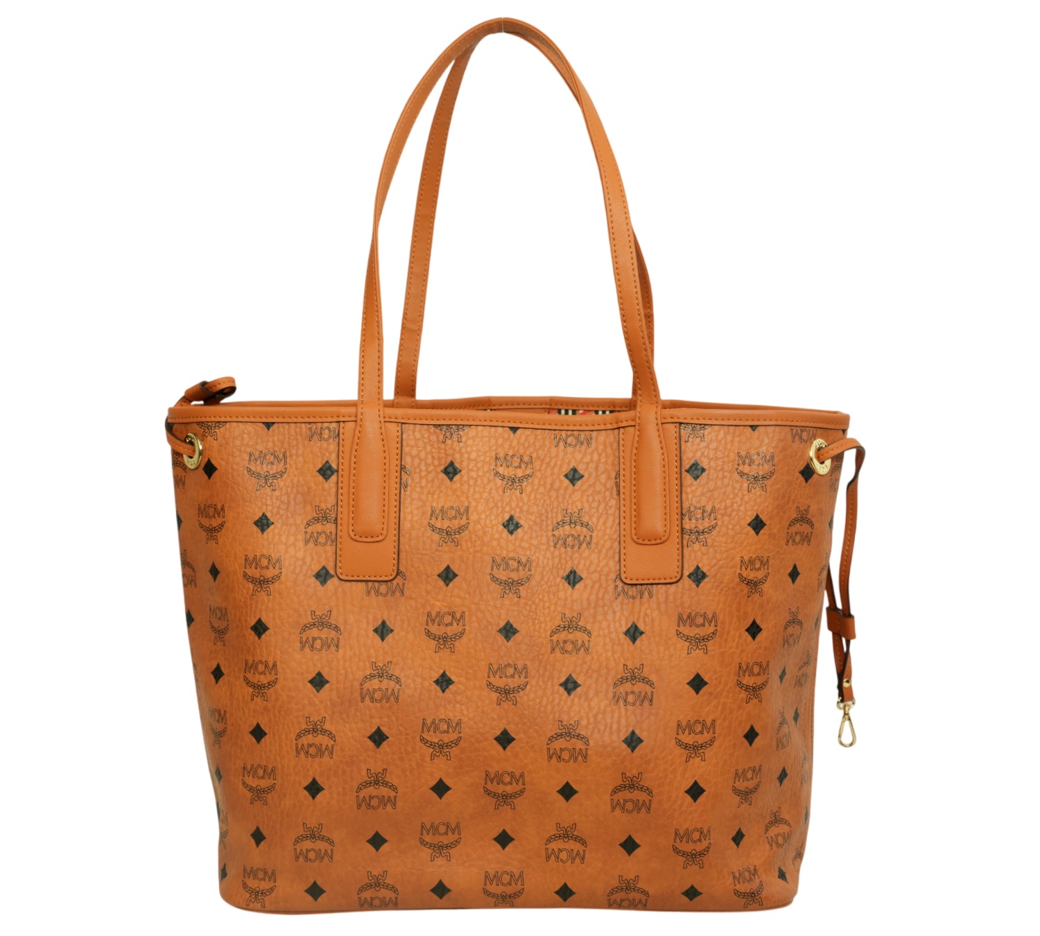 Cognac Liz Reversible Shopper / Tote Bag