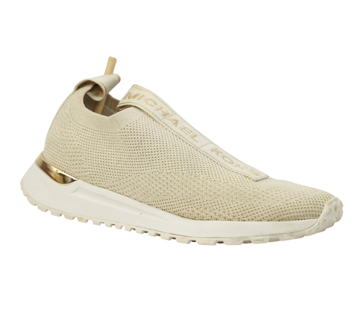 Michael Kors Light Sand Bodie Knit Slip-On Sneaker Size - 5.5 M