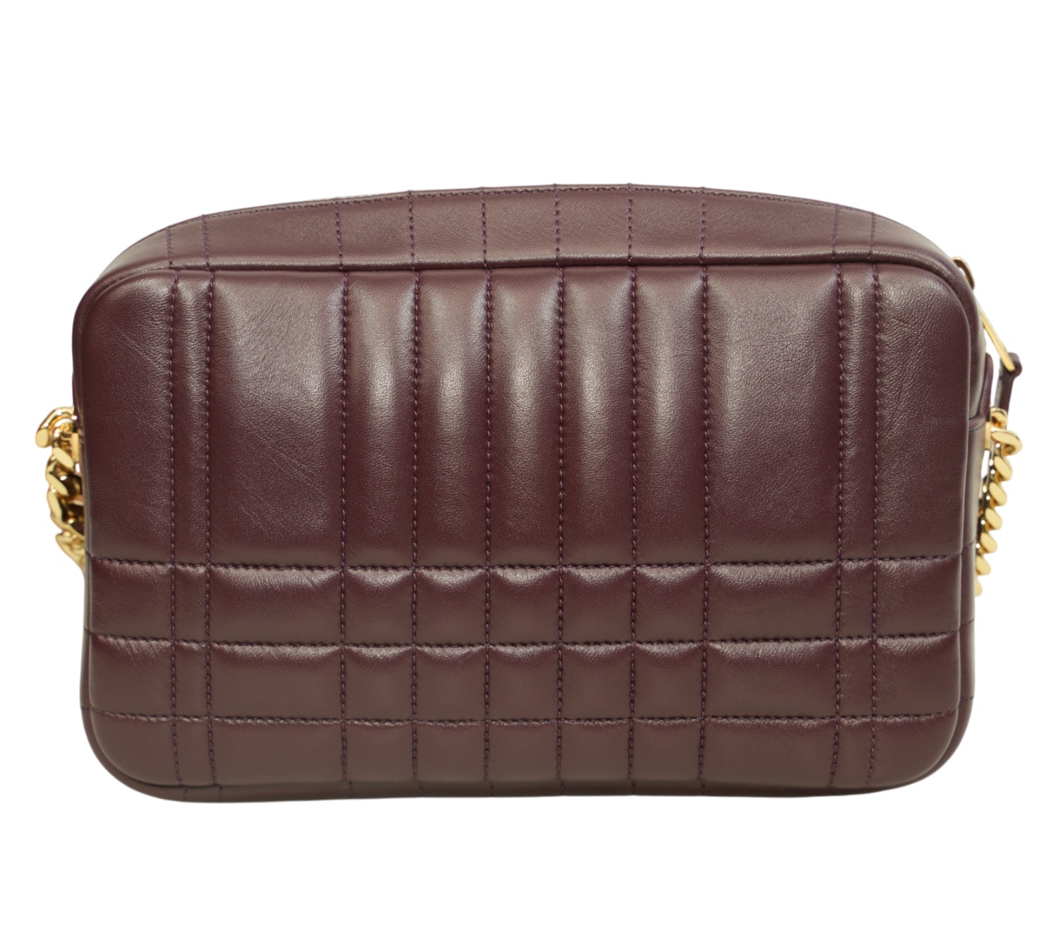Deep Maroon Lola Quilted Leather Small Camera Bag