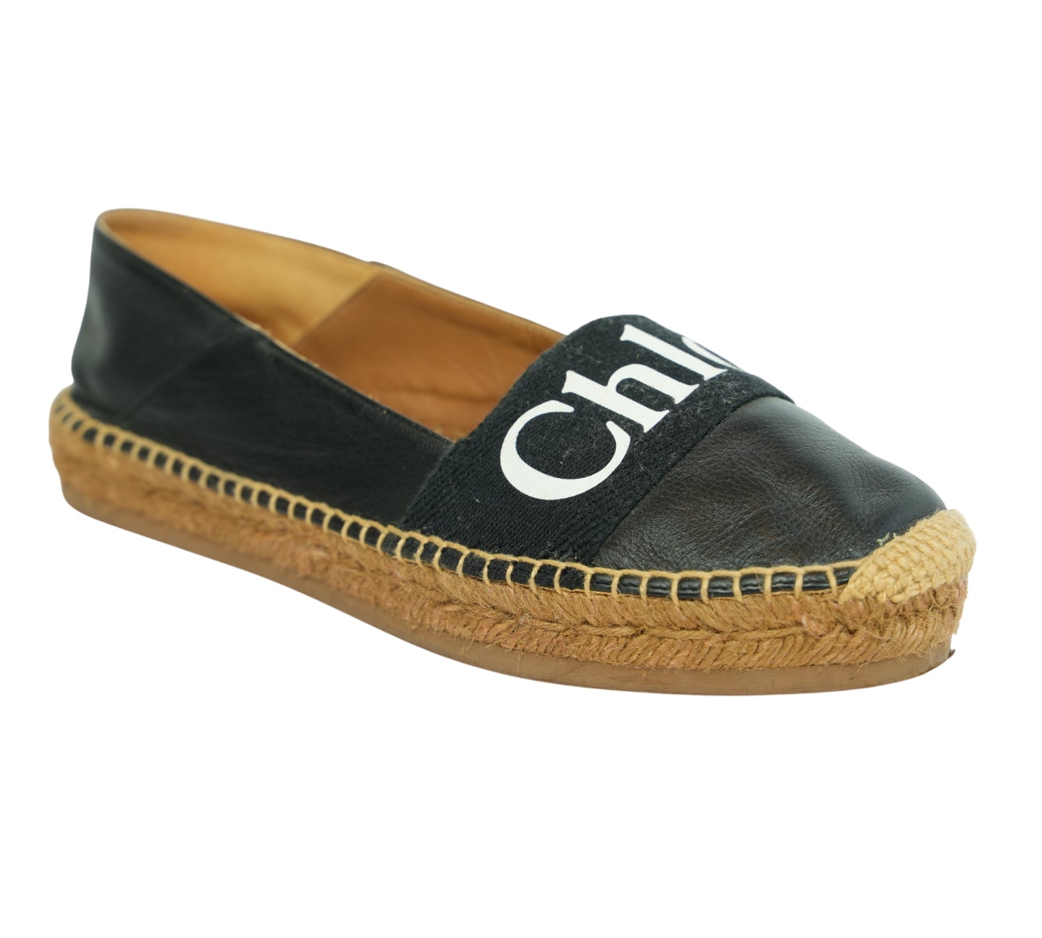 Black Woody Flat Espadrille Size - 39 Eur