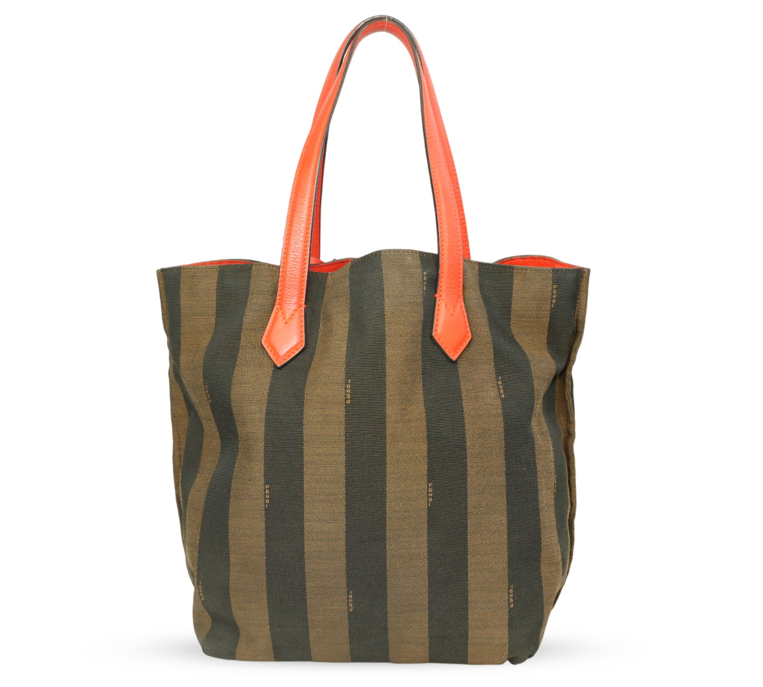 Vertical Open Pequin Canvas Shopping Tote