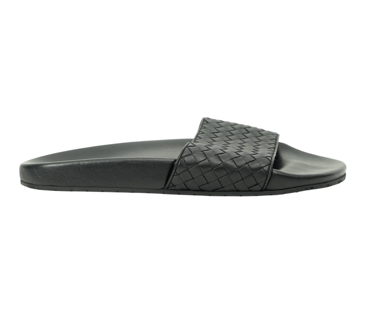 Bottega Veneta  Lake Intrecciato Leather Slides Size 41 - Eur