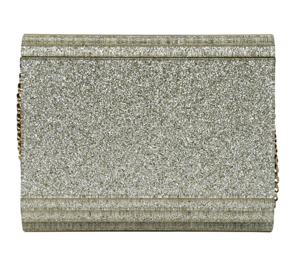 Candy Silver Glitter Acrylic Clutch Bag