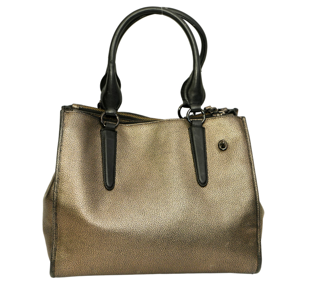 Crosby Metallic Leather Carryall Bag