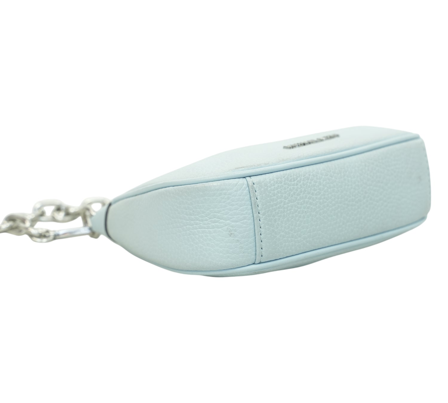 Pale Blue Cora Mini Zip Pouchette